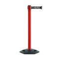 Montour Line Stanchion Belt Barrier Rubber Base Red Post 7.5ftWait..Belt MSR630-RD-PLEAWBW-75